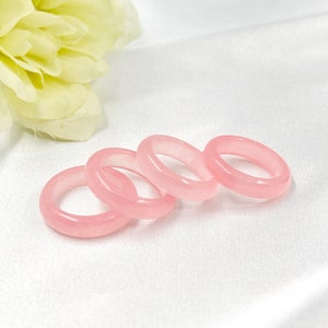 Pink jade ring deals