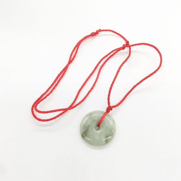 Red Jade Pendant Etsy