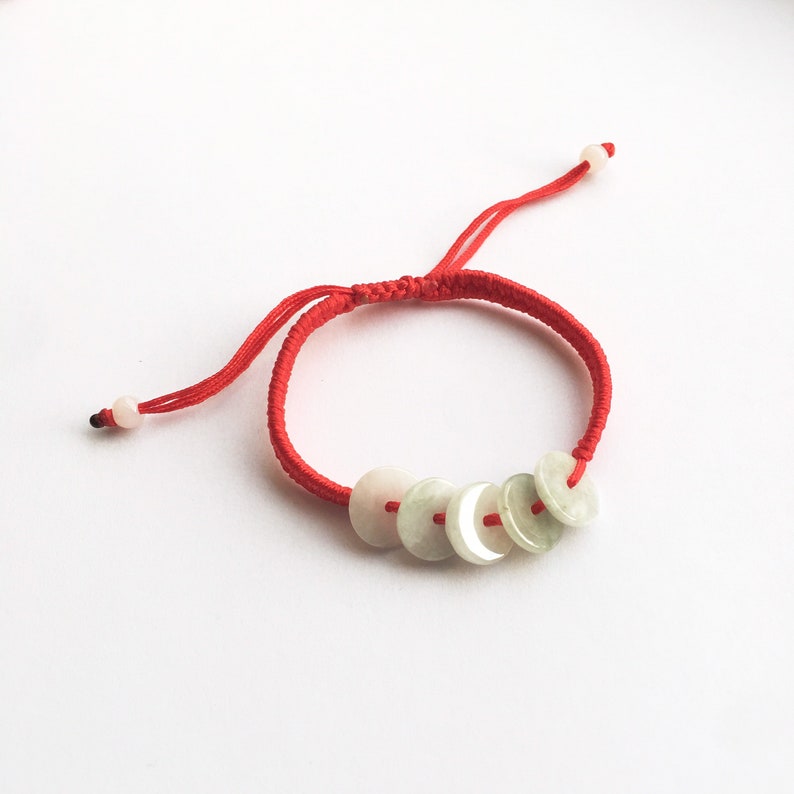 Red string jade bracelet Clearance