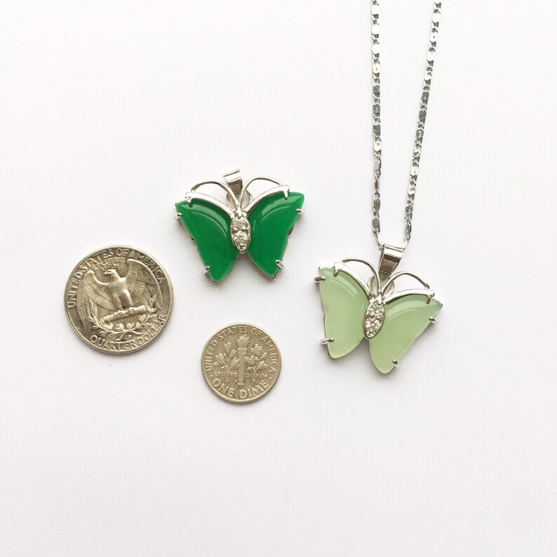 Jade butterfly pendant Clearance