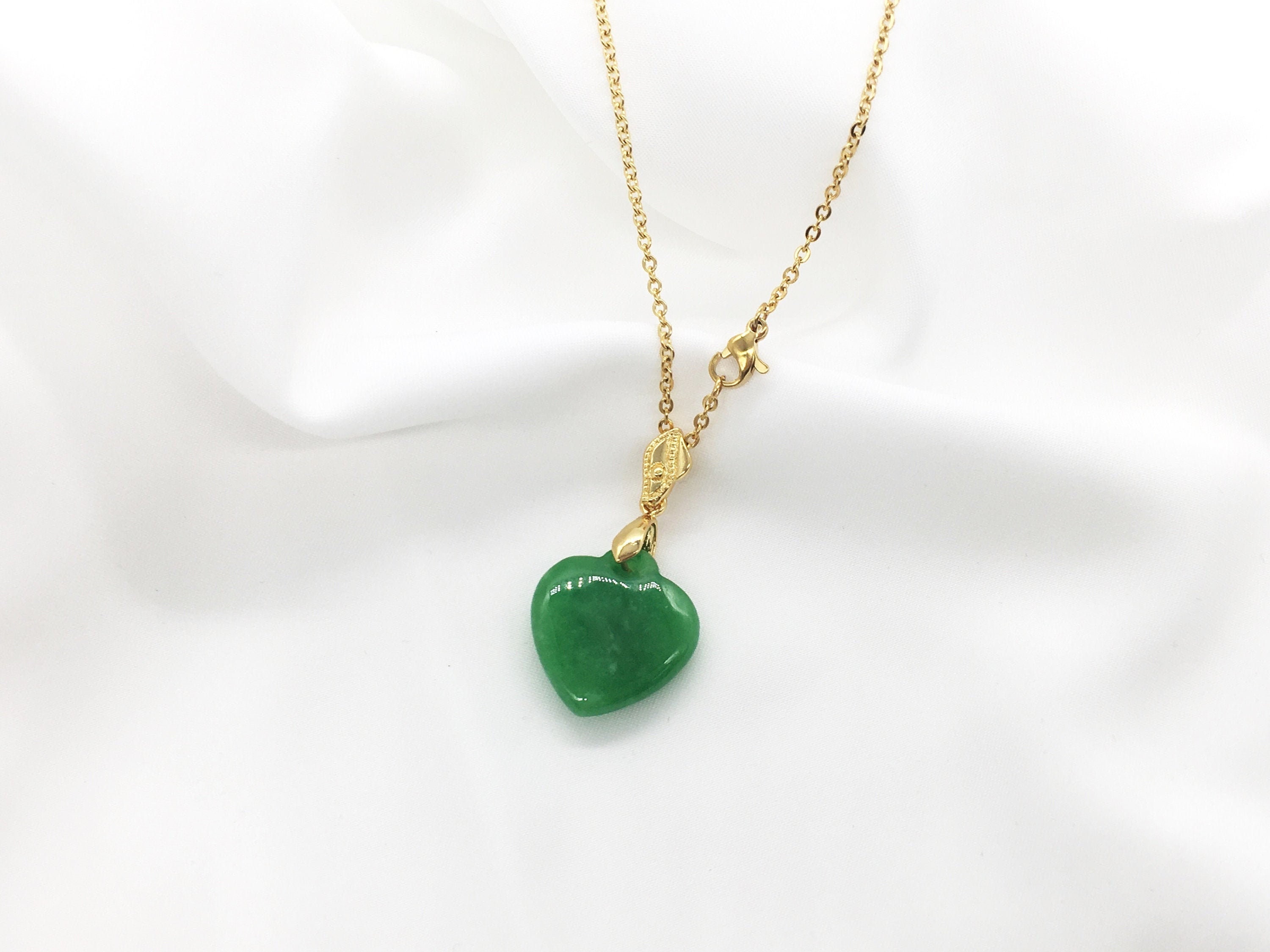 Heart jade pendant sale