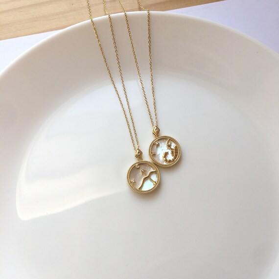 Pearl Shell Coin Necklace 