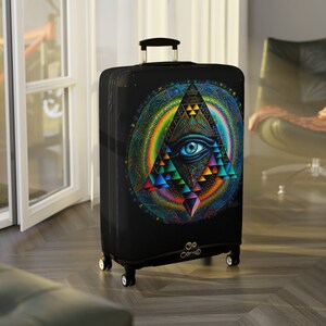 Elluminati Eye Luggage Cover, 3 Sizes Printed Suitcase Covers 2299 image 4