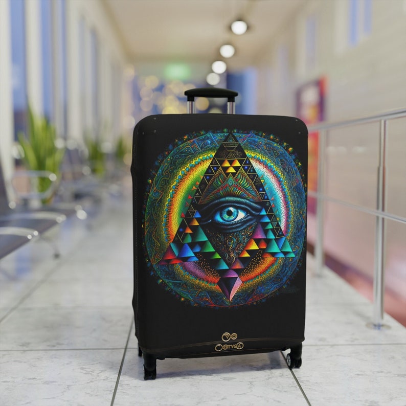 Elluminati Eye Luggage Cover, 3 Sizes Printed Suitcase Covers 2299 28'' × 20''