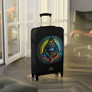 Elluminati Eye Luggage Cover, 3 Sizes Printed Suitcase Covers 2299 25'' × 16''