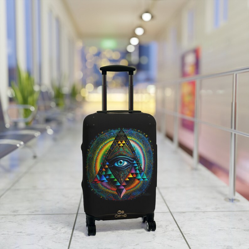 Elluminati Eye Luggage Cover, 3 Sizes Printed Suitcase Covers 2299 21'' × 14''
