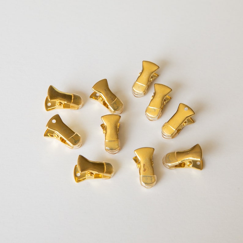 Polished Gold Plated Alligator Clips Mask Glasses Clips Etsy