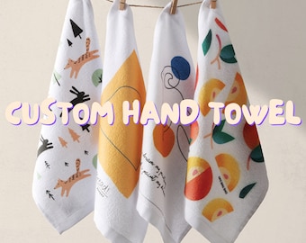 Custom Cotton Hand Towel: Personalized Recipe Tea Towel