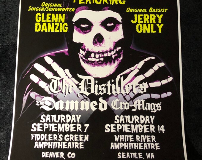 The Misfits 12x18 Horror Business Poster Glenn Danzig Jerry Only Doyle Punk Rock Live Concert Tour Album Cover 1