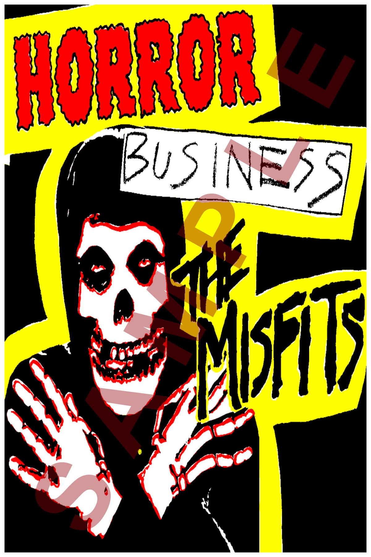 The Misfits 12x18 Horror Business Poster Glenn Danzig Jerry Only Doyle Punk Rock Live Concert Tour Album Cover 1