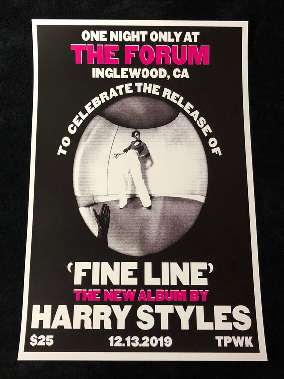 Harry Styles 12x18 One Night Only At The Forum Concert Poster Etsy Harry Styles 12x18 One Night Only At The Forum Concert Poster Etsy