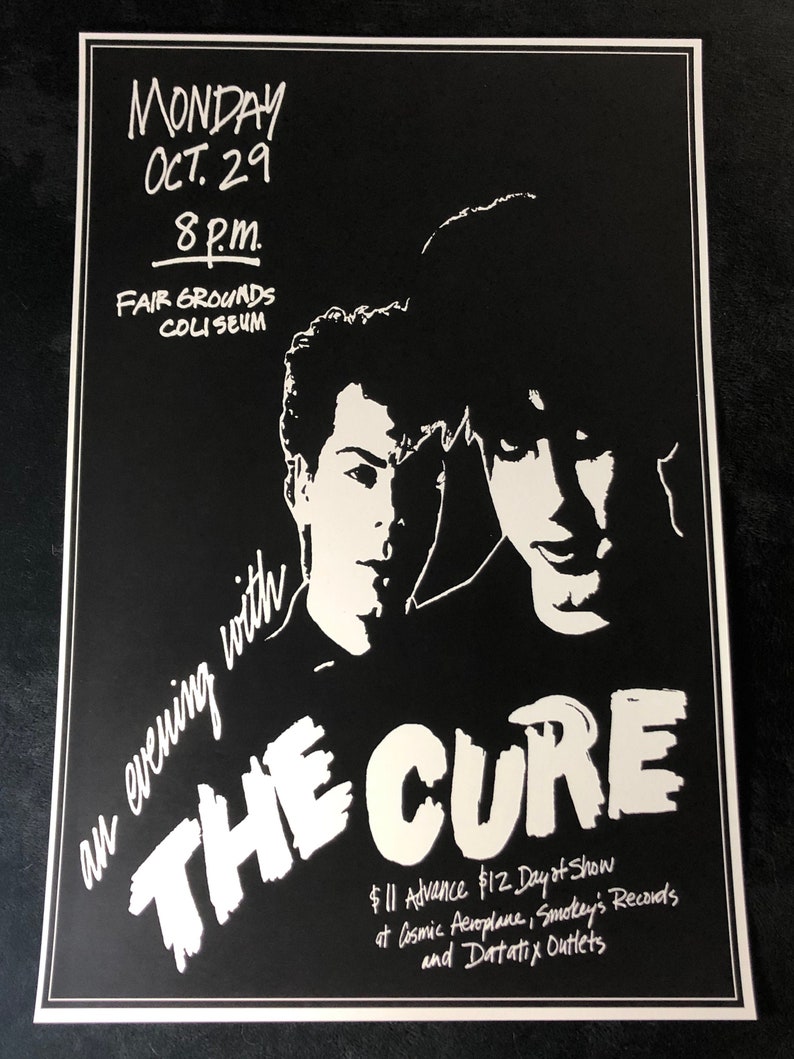 The Cure 12x18 An Evening With Concert Poster Fair Grounds Etsy