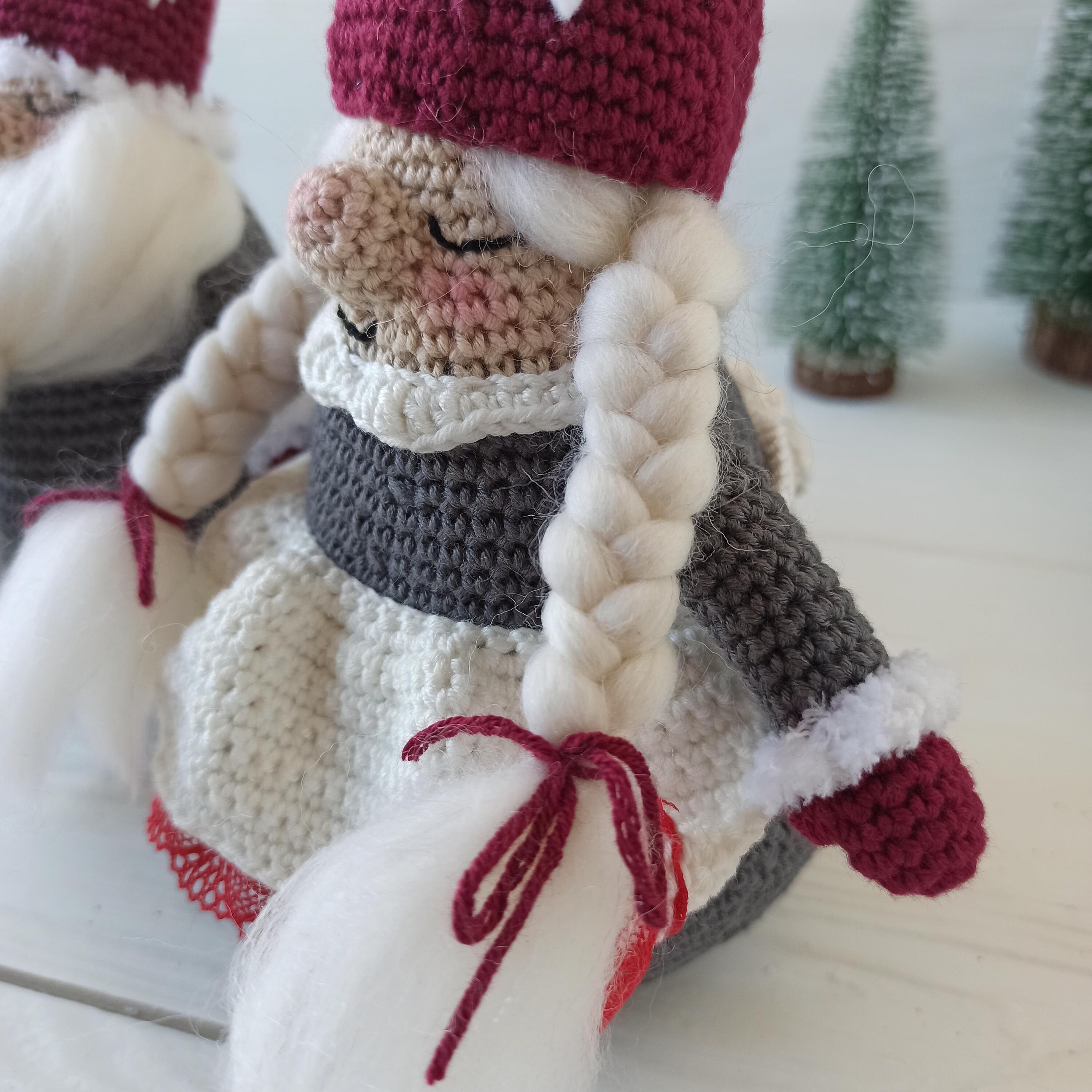 Christmas crochet gnome pattern. Nordic gnome for christmas Etsy