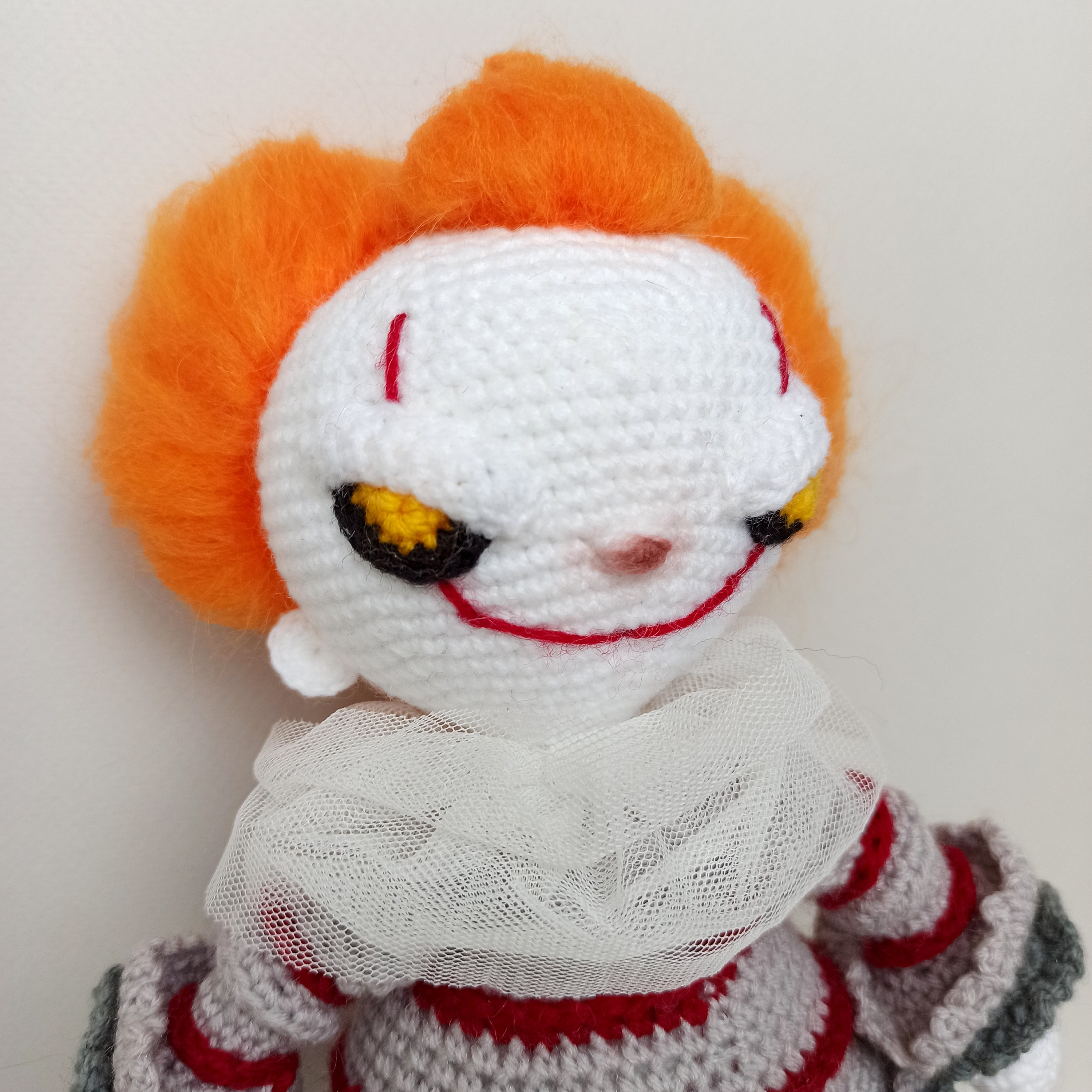Pennywise crochet doll pattern. Creepy clown doll pdf tutorial Etsy