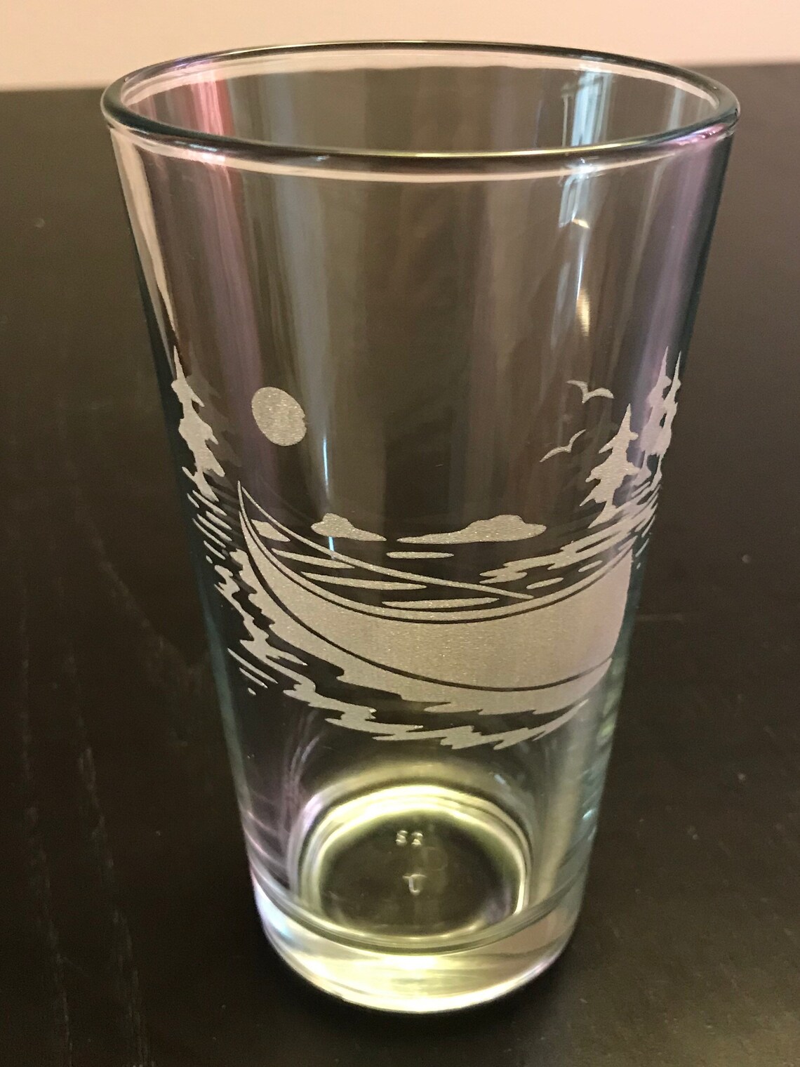Custom pint glass laser engraved personalized with your Etsy