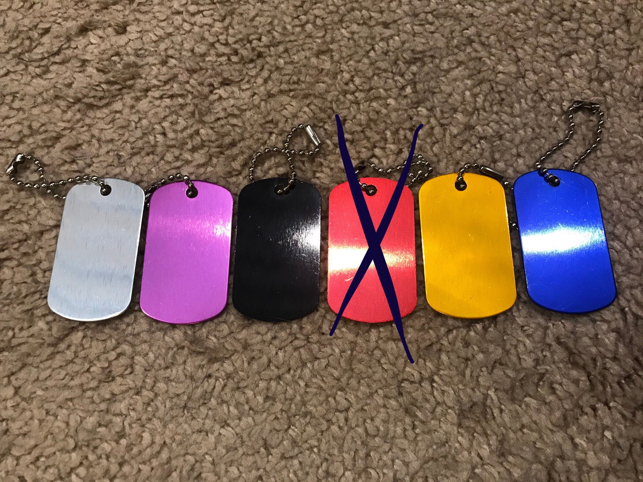 Custom laser engraved pet dog ID tag or personalized medical Etsy