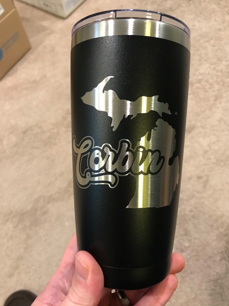 Custom laser engraved 20 oz stainless steel tumblers similar Etsy