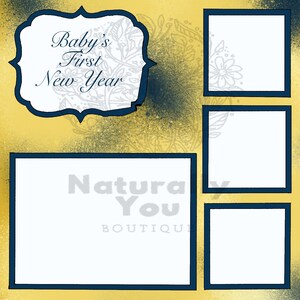 Baby’s First Holiday Scrapbook Pages