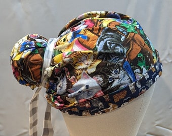 Gorro médico Realistic Cats - bair largo