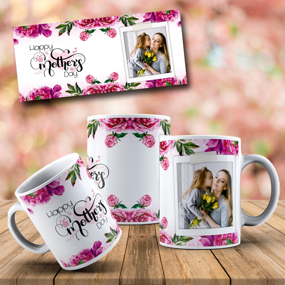 30 Mug Template Design Mothers Day With Photo Sublimation Etsy