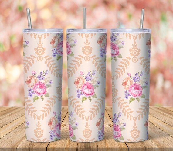 Download Digital Sublimation Skinny Tumbler Design Flower MOCKUP FREE | Etsy