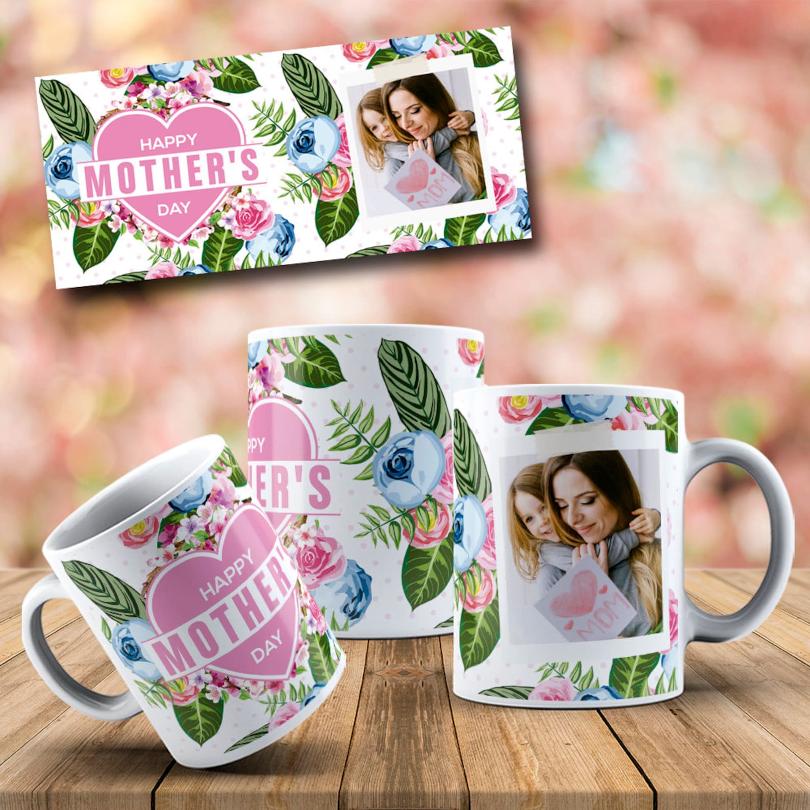 30 Mug Template Design Mothers Day With Photo Sublimation Etsy