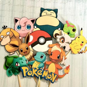 Poke mon Cupcake Toppers