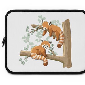 Red Panda Tablet Sleeve, Cute Red Panda Laptop Sleeve, Neoprene Soft Case, E-reader Sleeve. 4 sizes