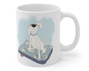 Lab Mug, Cute Lab Coffee Mug, Dog Ceramic Mug, Lab Dog Lover Gift (11oz)