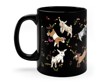 Goat Mug, Cute Coffee Mug, Goat Coffee Cup, Cute Goat Gift (11oz)