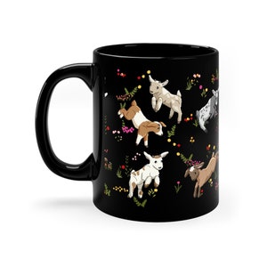Goat Mug, Cute Coffee Mug, Goat Coffee Cup, Cute Goat Gift (11oz)