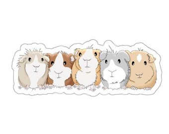 Guinea Pig Planner Stickers Guinea Pig Stationery Guinea Pig Stickers Vinyl Stickers for Journals and Scrapbooking