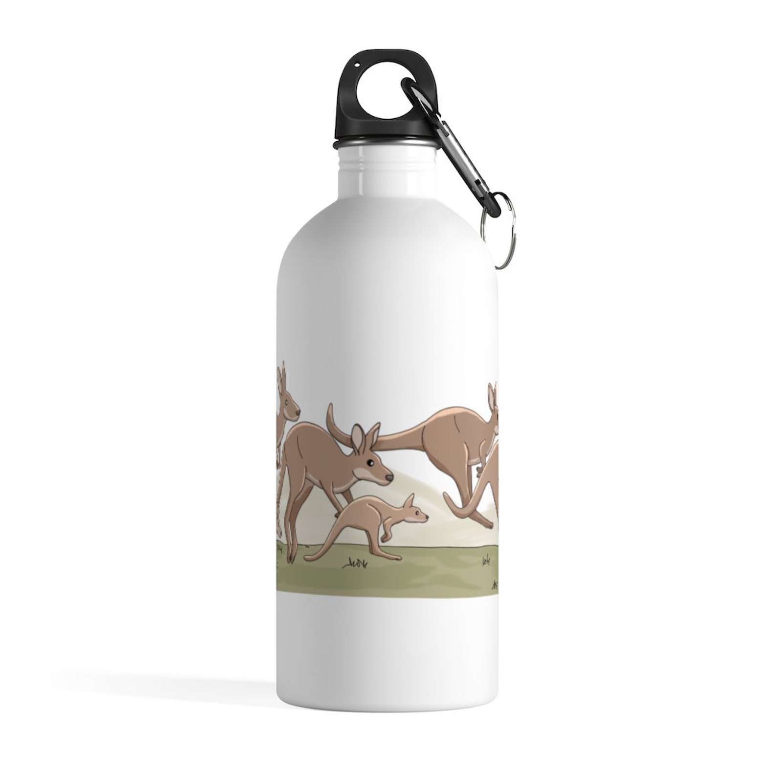 Kangaroo mob Stainless Steel Water Bottle 14oz w/ Etsy