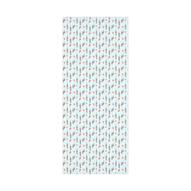 Ameisenbär Geschenkpapier, süße Ameisenbär Geschenkpapier, lustiges Ballon Geschenkpapier (blauer Hintergrund) Bild 6