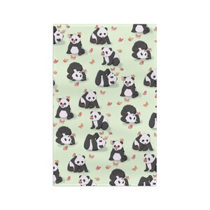 Panda Dish Towel, Cute Panda Kitchen Towel, Microfiber Tea Towel, Cute Panda Lover Gift image 3