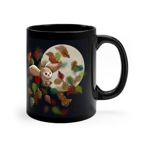 Owl Mug, Owl Coffee Mug, Athena Mug, Witchy Mug, Ceramic Coffee Mug (11oz)