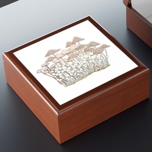 Mushroom Jewelry Box, Mushroom Box, Jewelry Storage, Treasure Box, Nightstand Organizer, Trinket Box, Stash Box