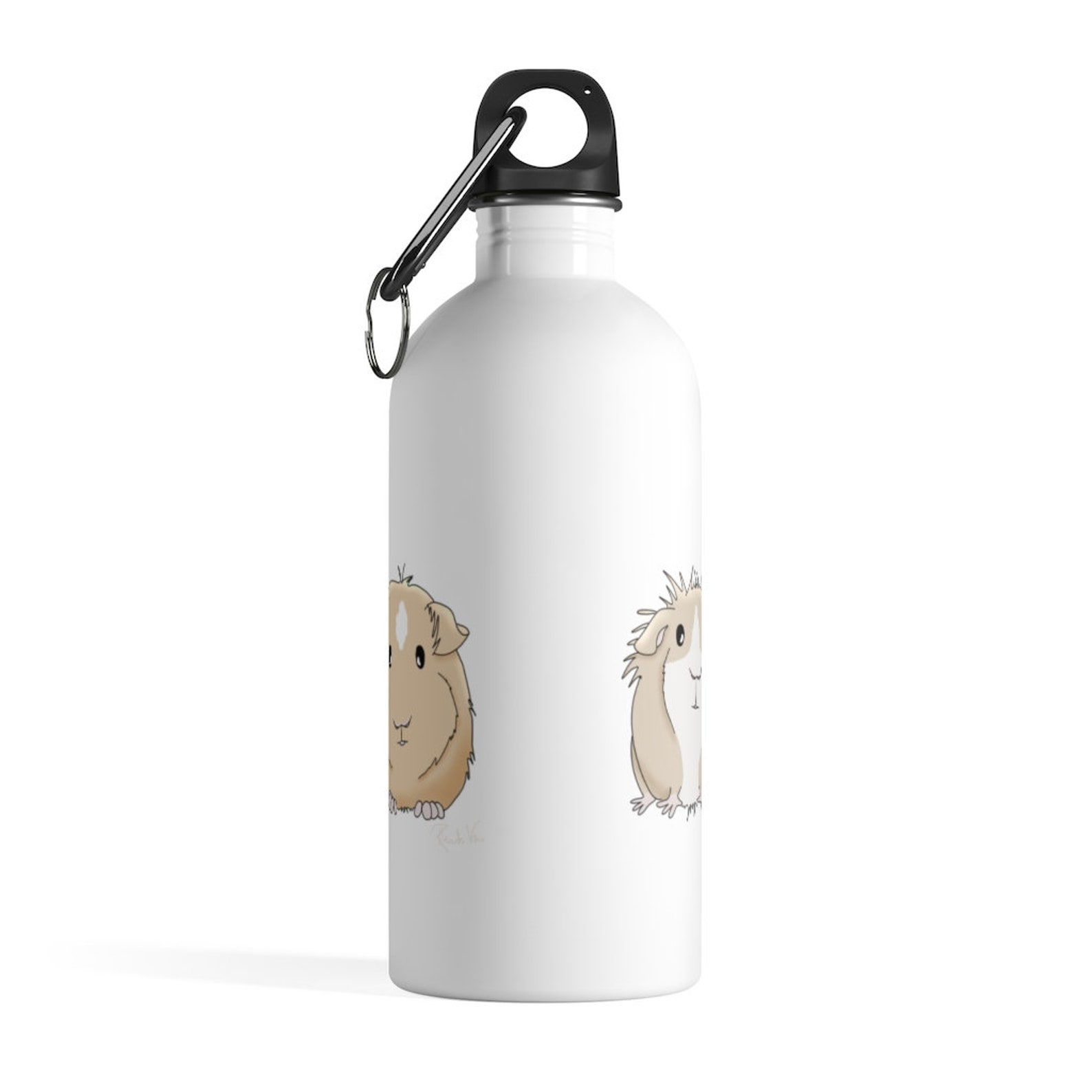 Guinea Pig Water Bottle Guinea Pigs Stainless Steel Water Bottle 14oz w/ carabiner | Etsy