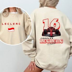 Charles Leclerc Formula One Sweatshirt, F1 Shirt, F1 Two Sides Shirt, Charles Leclerc Shirt, Charles Leclerc F1 Shirt, Charles Leclerc 16