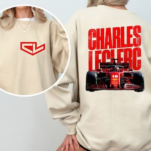 Charles Leclerc Formula One Sweatshirt, F1 Shirt, F1 Two Sides Shirt, Charles Leclerc Shirt, Charles Leclerc F1 Shirt, Charles Leclerc 16