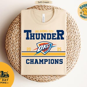 Camiseta de los Oklahoma City Thunder, campeones 2025, ganador de las Finales de la NBA, camiseta vintage para aficionados al baloncesto, regalo de merchandising de los Thunder, camiseta OKC NBA 2025