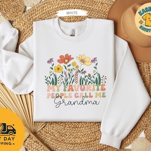 My Favorite People Call Me Grandma Shirt, Custom Grandma T Shirt, Grandma Announcement, Personalized Grandma Shirt, Gifts For Grandma Gift