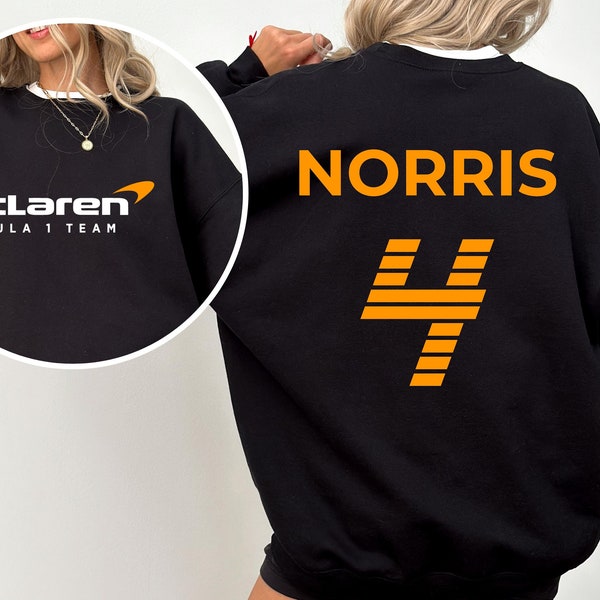 Mclaren Formula One Hoodie comfortable Unisex Jumper F1 Lando Norris and Oscar Piastri Gift F1 driver Inspired and Aesthetic Racing Clothing