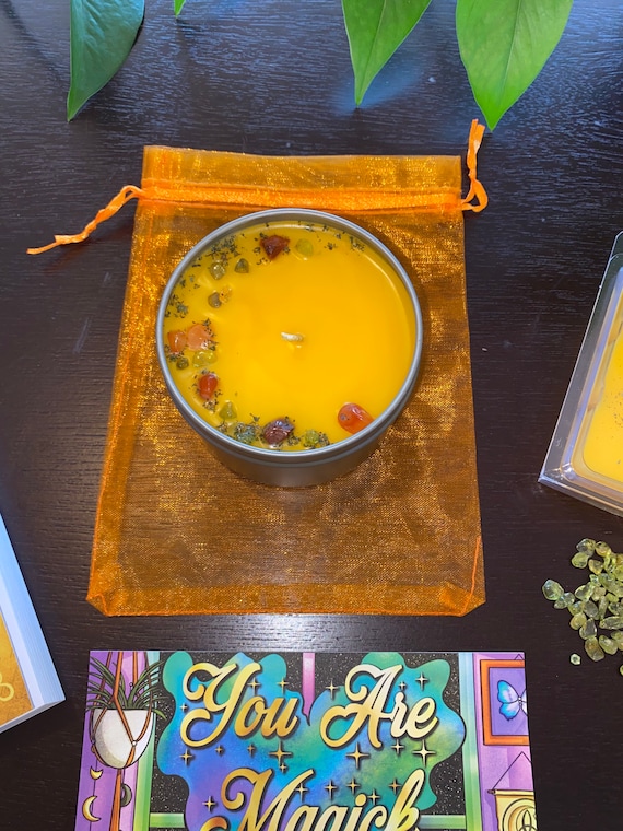 Large Summer Solstice candle 8oz for Energy and Creativity Etsy