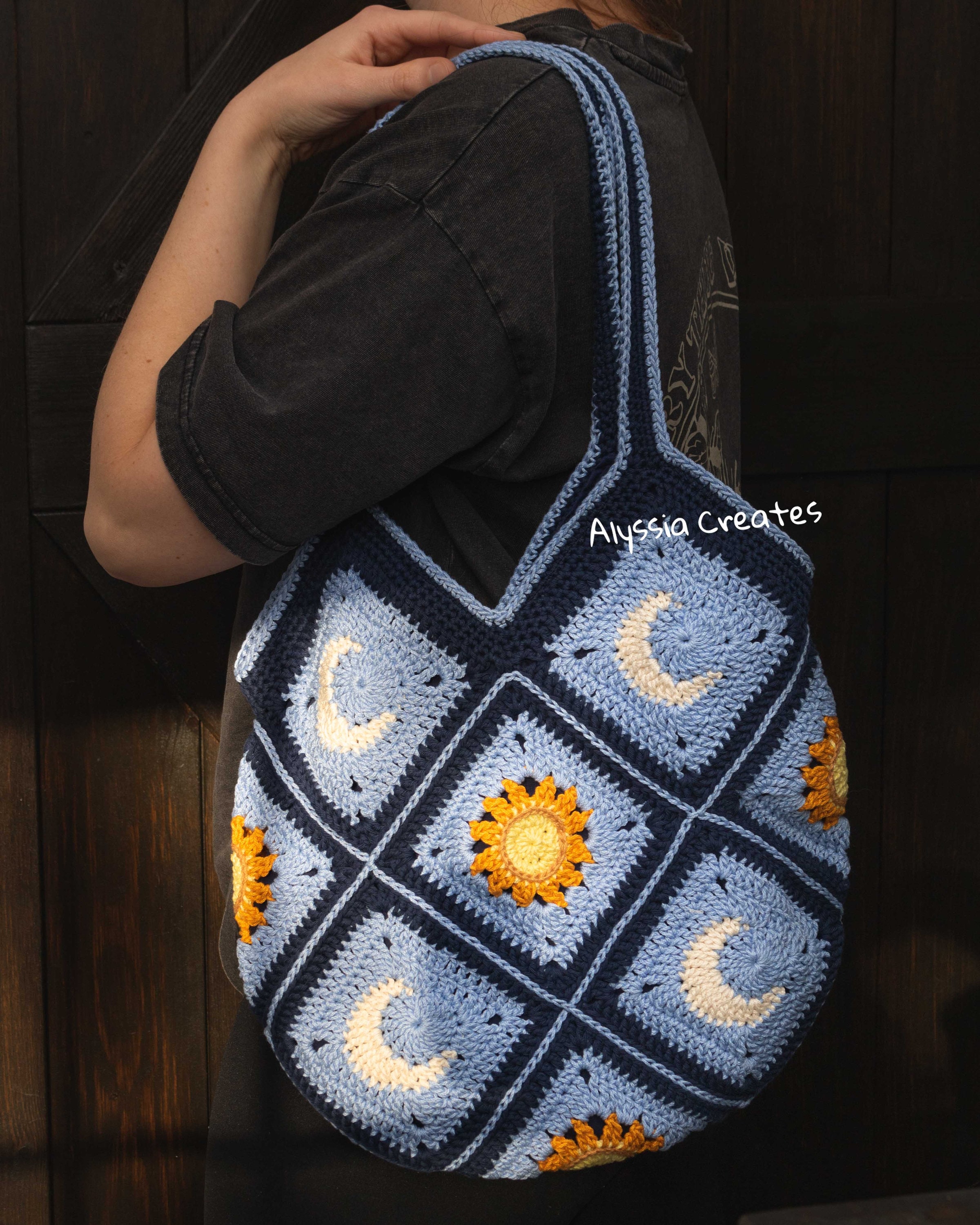 Sun and Moon Crochet PDF PATTERN PACK Includes Drawstring Etsy