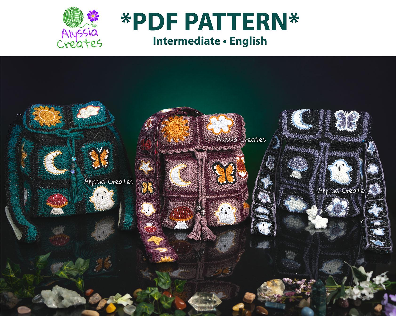30 Witchy Crochet Patterns for Spooky, Celestial, and Gothic Makes 12 Customizable Witchy Crochet Bag Add-On Pattern