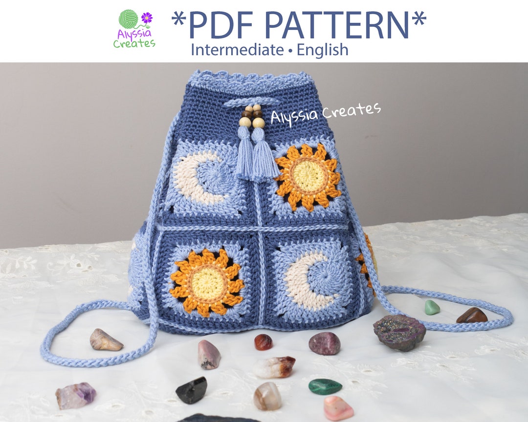 Granny square backpack pattern sale