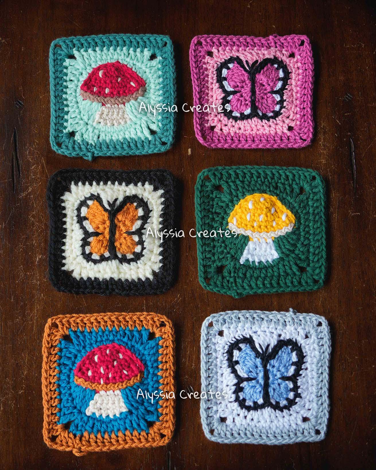 Crochet Whimsical Granny Squares PDF PATTERN PACK (15 Compatible ...