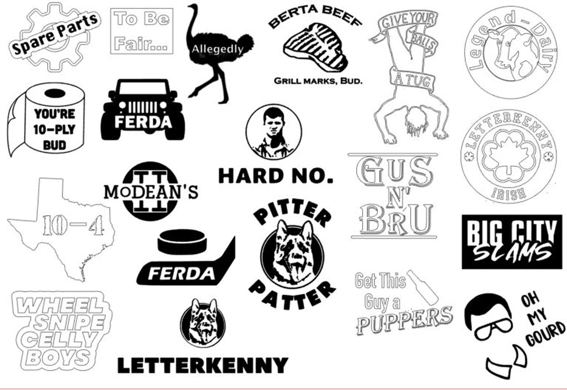 LetterKenny Car Decal Etsy