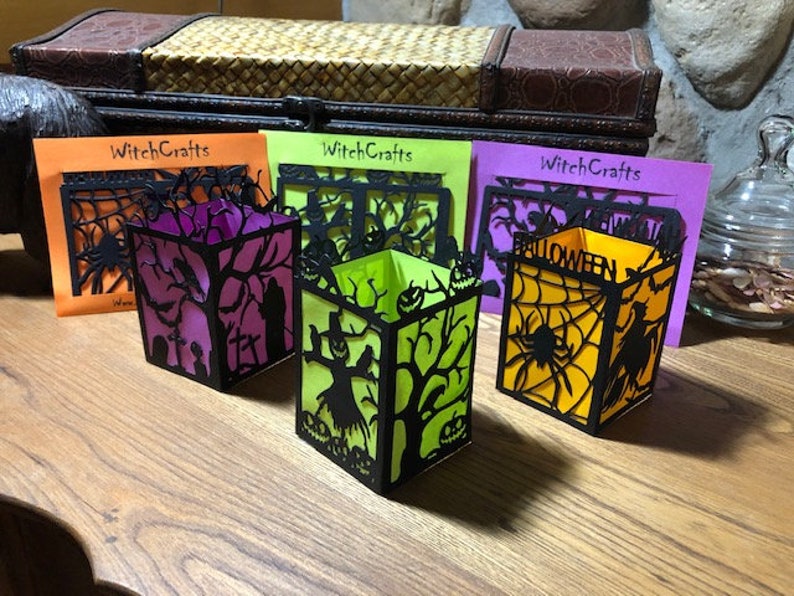 Paper Halloween Luminary Craft Kit-6 pc image 1